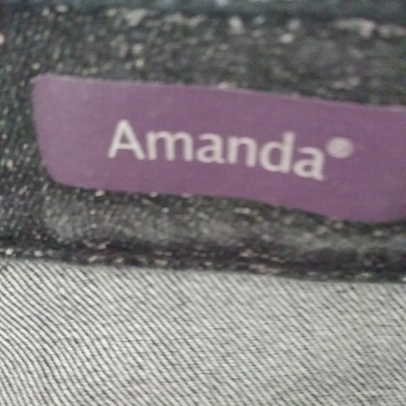 Gloria Vanderbilt 14 Amanda 34x29 Black Jeans Plus - Picture 7 of 10